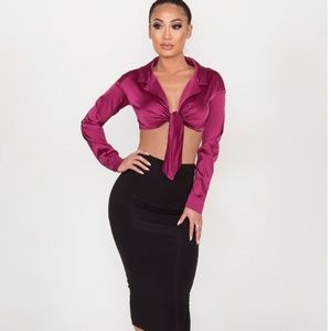 Brand new satin shirt